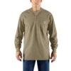 'Carhartt' Men's Flame Resistant Cotton Long Sleeve Henley - Khaki 1 'Carhartt' Men's Flame Resistant Cotton Long Sleeve Henley - Khaki -Carhartt 100237250 MF18 1024x1024@2x