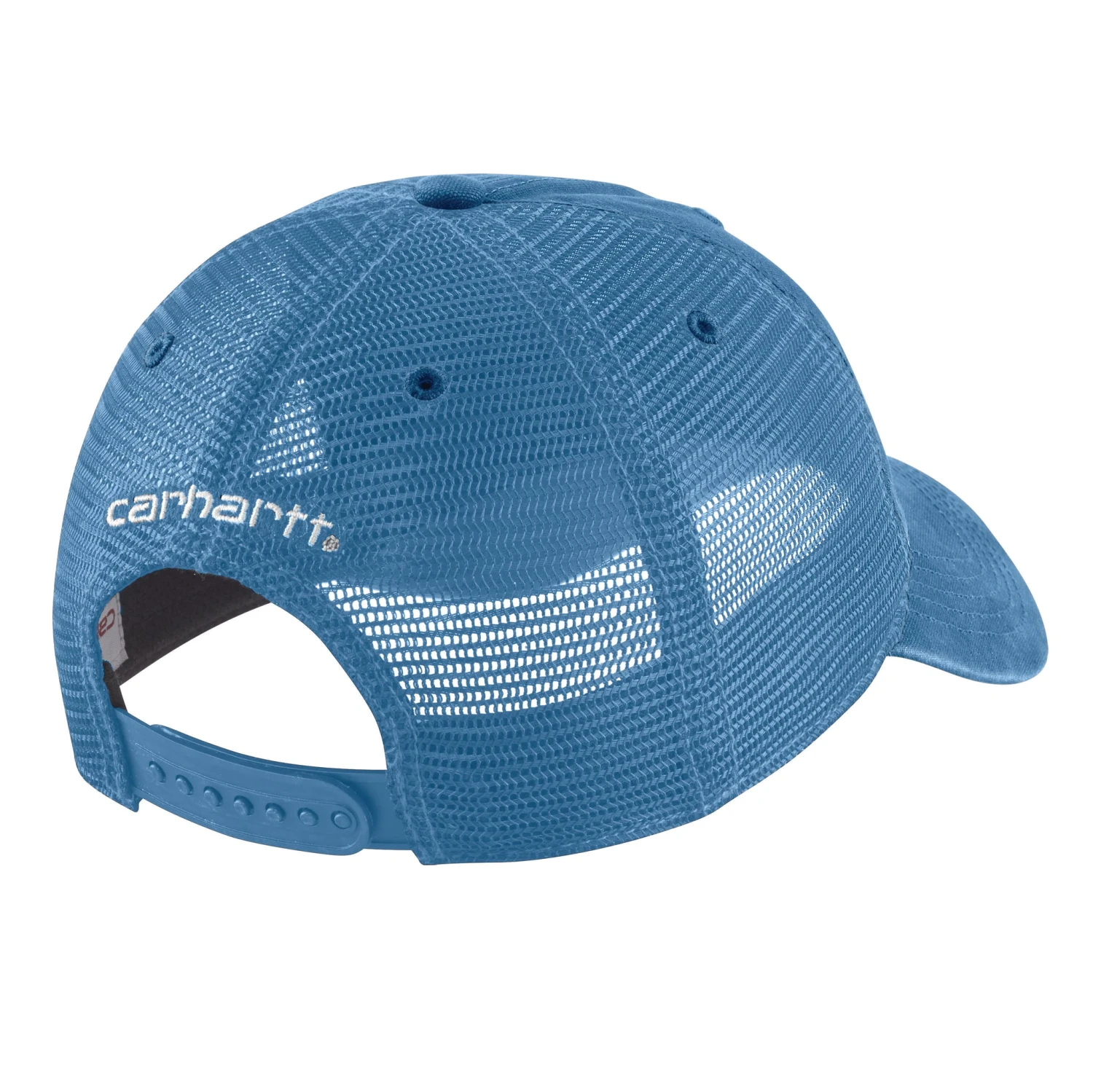 'Carhartt' Men's Adjustable Canvas Mesh-Back Cap - Blue Lagoon 'Carhartt' Men's Adjustable Canvas Mesh-Back Cap - Blue Lagoon -Carhartt