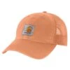 'Carhartt' Men's Adjustable Canvas Mesh-Back Cap - Dusty Orange -Carhartt 100286 DYO MS22 e 1024x1024@2x