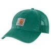 'Carhartt' Men's Adjustable Canvas Mesh-Back Cap - Cadmium Green -Carhartt 100286 L06 MF22 e 1024x1024@2x