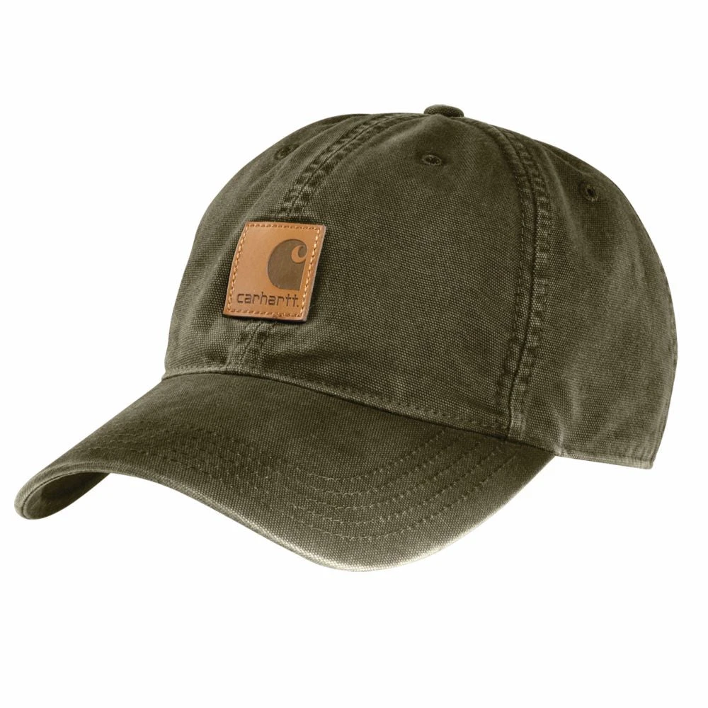 'Carhartt' Men's Adjustable Canvas Cap - Army Green 'Carhartt' Men's Adjustable Canvas Cap - Army Green -Carhartt
