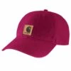 'Carhartt' Men's Adjustable Canvas Cap - Beet Red 2 'Carhartt' Men's Adjustable Canvas Cap - Beet Red -Carhartt 100289 R61 MS22 1024x1024@2x