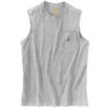 'Carhartt' Men's Relaxed Fit Heavyweight Sleeveless Pocket Tee - Heather Grey -Carhartt 100374 034 S19 1024x1024@2x