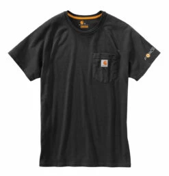 'Carhartt' Men's Midweight Force® Cotton Pocket T-Shirt - Black 4 'Carhartt' Men's Midweight Force® Cotton Pocket T-Shirt - Black -Carhartt 100410 001 FF 1024x1024@2x