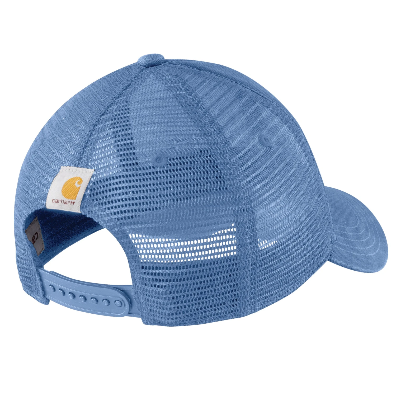 'Carhartt' Men's Canvas Mesh-Back Logo Graphic Cap - Blue Lagoon 'Carhartt' Men's Canvas Mesh-Back Logo Graphic Cap - Blue Lagoon -Carhartt