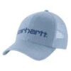 'Carhartt' Men's Canvas Mesh-Back Logo Graphic Cap - Alpine Blue -Carhartt 101195 H73 MF22 e 1024x1024@2x