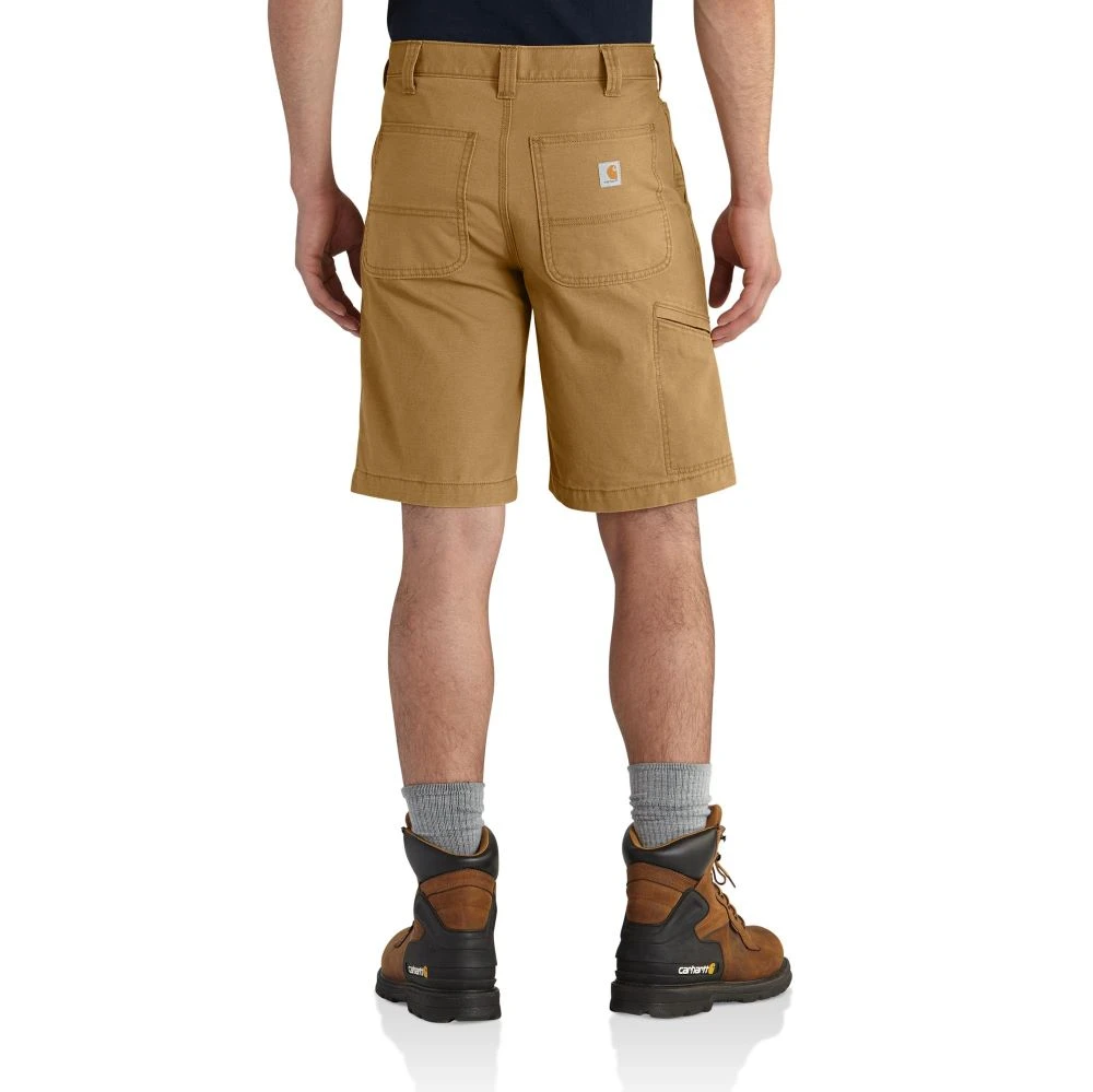 'Carhartt' Men's Rugged Flex® Relaxed Fit Canvas Work Short - Hickory 'Carhartt' Men's Rugged Flex® Relaxed Fit Canvas Work Short - Hickory -Carhartt
