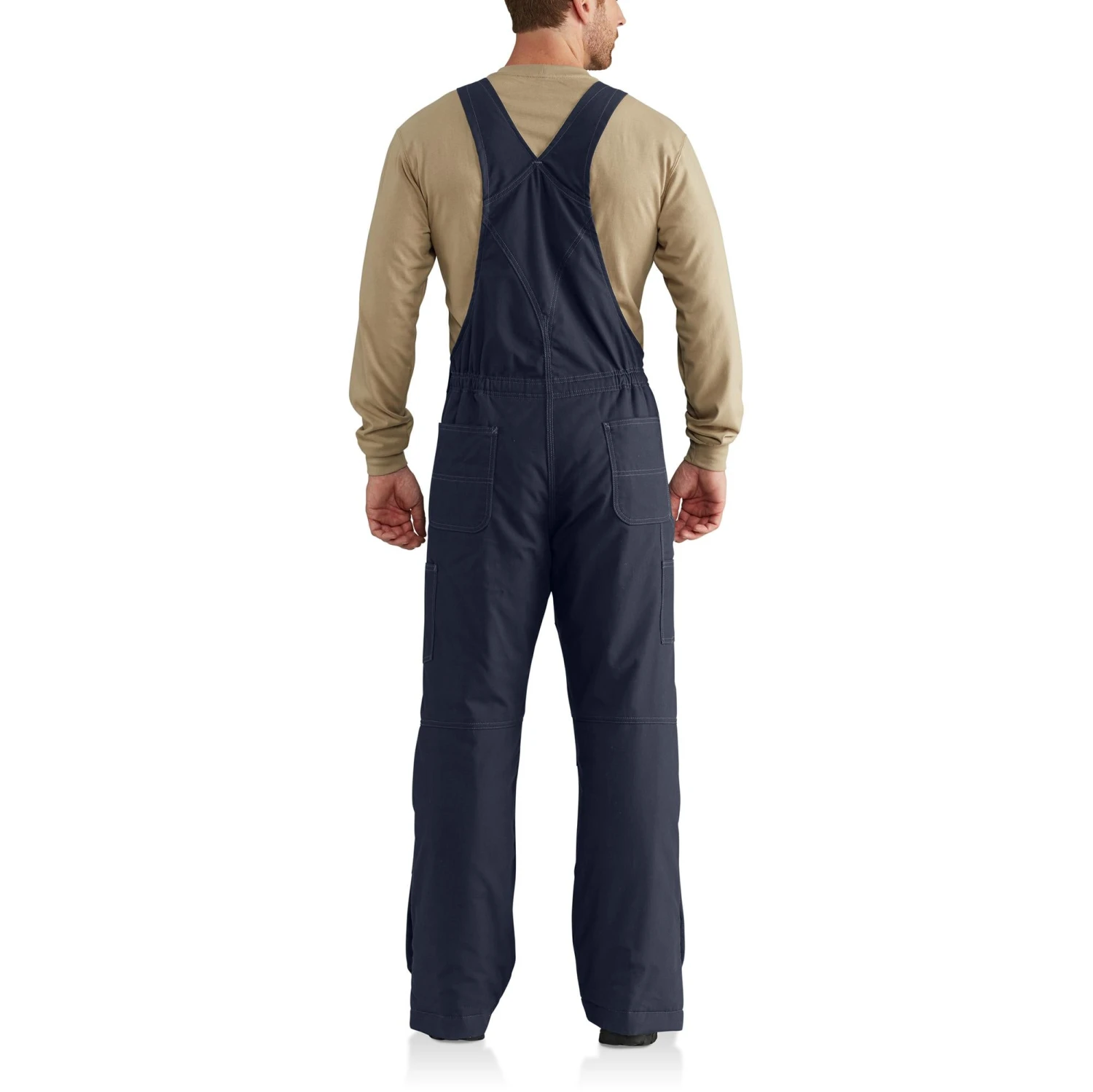 'Carhartt' Men's Fire Resistant Quick Duck Lined Bib Overall - Dark Navy 'Carhartt' Men's Fire Resistant Quick Duck Lined Bib Overall - Dark Navy -Carhartt