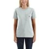 'Carhartt' Women's Lightweight Pocket T-Shirt - Tourmaline Snow Heather -Carhartt 103067 3 7 1024x1024@2x