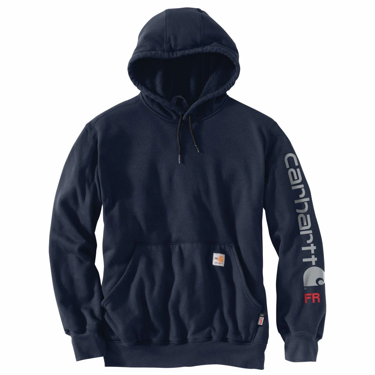 'Carhartt' Men's Flame-Resistant Force® Midweight Logo Sweatshirt - Navy 'Carhartt' Men's Flame-Resistant Force® Midweight Logo Sweatshirt - Navy -Carhartt