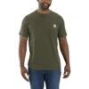 'Carhartt' Men's Force® Relaxed Fit Midweight Pocket T-Shirt - Basil Heather -Carhartt 104616 G73 MS22 b 1024x1024@2x