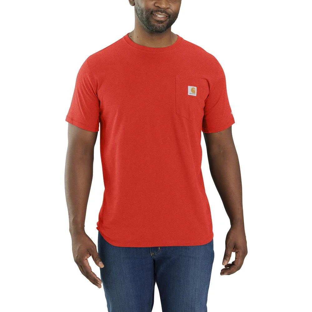 'Carhartt' Men's Force® Relaxed Fit Midweight Pocket T-Shirt - Currant Heather 'Carhartt' Men's Force® Relaxed Fit Midweight Pocket T-Shirt - Currant Heather -Carhartt