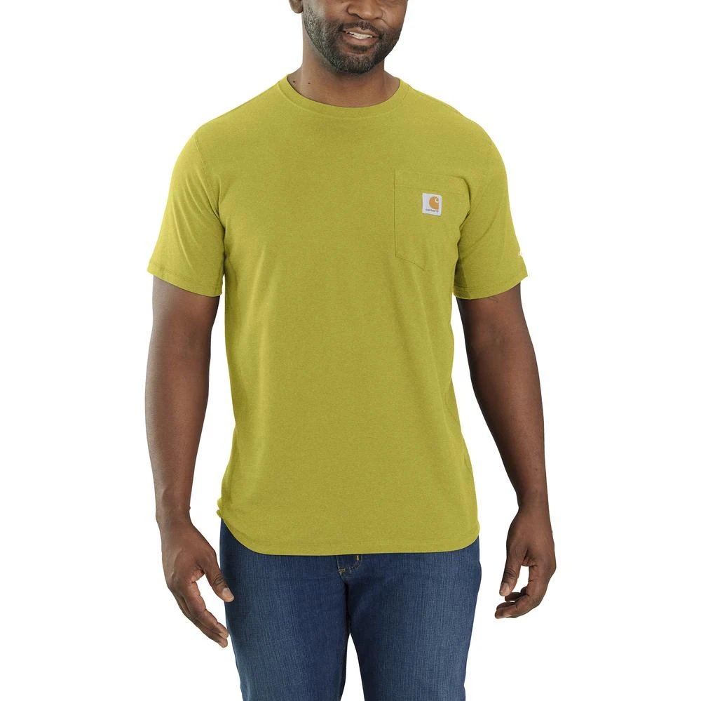 'Carhartt' Men's Force® Relaxed Fit Midweight Pocket T-Shirt - Warm Olive Heather 'Carhartt' Men's Force® Relaxed Fit Midweight Pocket T-Shirt - Warm Olive Heather -Carhartt
