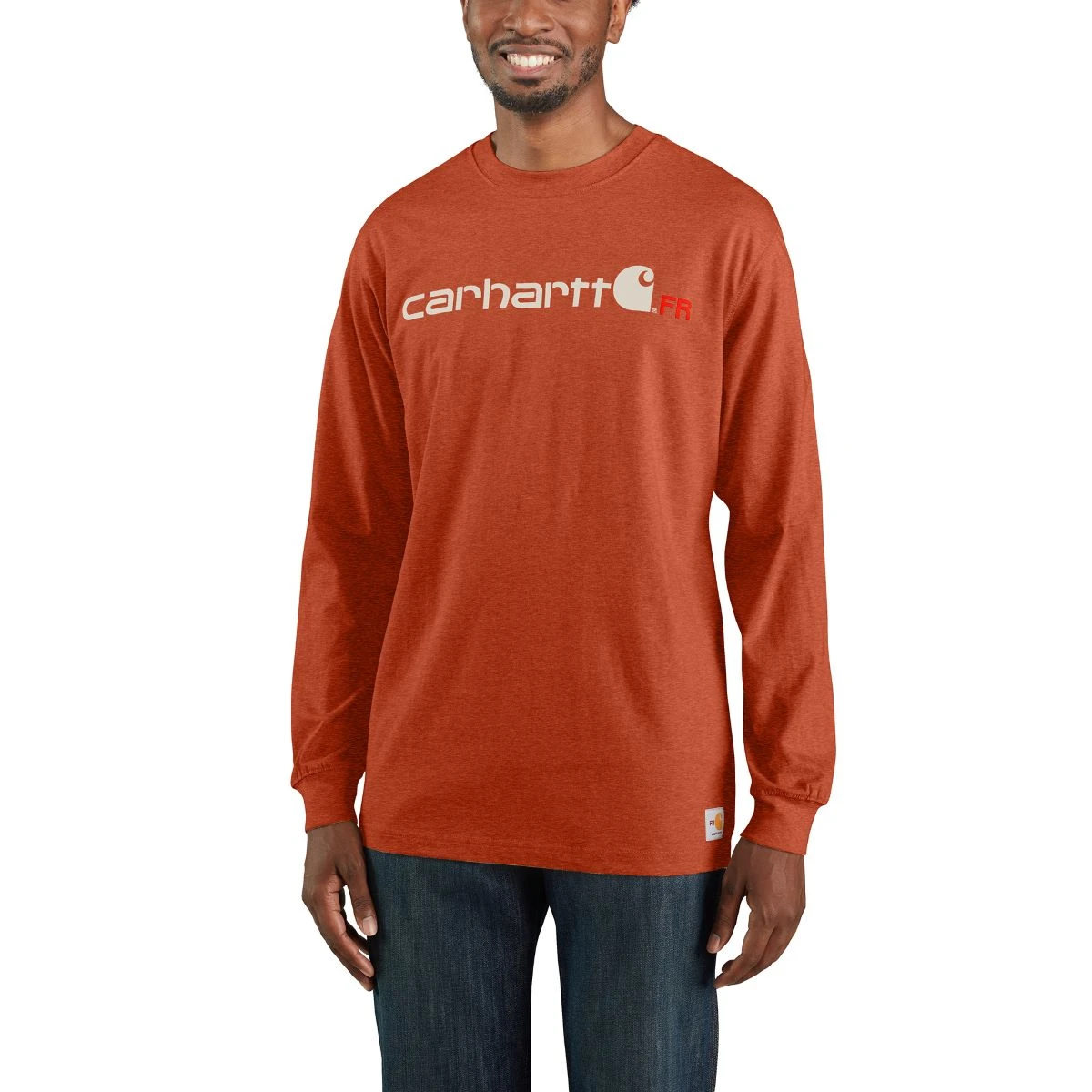 'Carhartt' Men's Flame Resistant Midweight Logo T-Shirt - Jasper Heather 'Carhartt' Men's Flame Resistant Midweight Logo T-Shirt - Jasper Heather -Carhartt