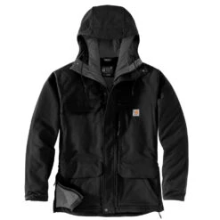 'Carhartt' Men's Super Dux™ Relaxed Fit Insulated Traditional Coat-Level 4 Extreme Warmth Rating - Black -Carhartt 105002 N04 MF21 e 1024x1024@2x