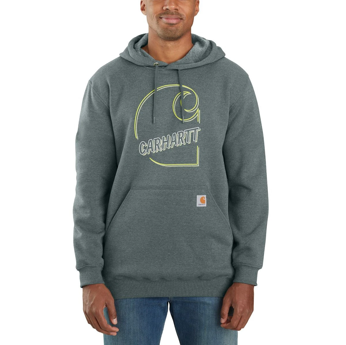 'Carhartt' Men's Loose Fit Midweight Graphic Sweatshirt - Elm Heather 'Carhartt' Men's Loose Fit Midweight Graphic Sweatshirt - Elm Heather -Carhartt
