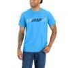 'Carhartt' Men's Force® Relaxed Fit Midweight Block Logo T-Shirt - Azure Blue 1 'Carhartt' Men's Force® Relaxed Fit Midweight Block Logo T-Shirt - Azure Blue -Carhartt 105203 HA6 MS23 b 1024x1024@2x