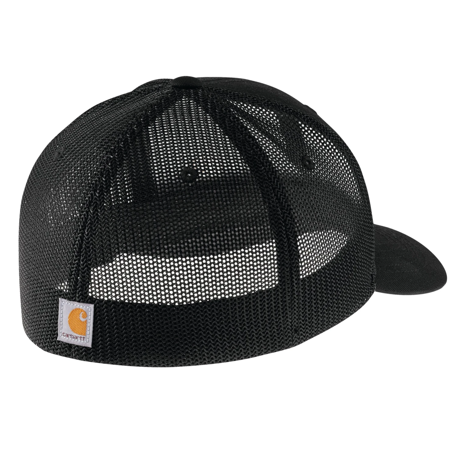 'Carhartt' Men's Rugged Flex Fitted Canvas Mesh-Back Logo Graphic Cap - Black 'Carhartt' Men's Rugged Flex Fitted Canvas Mesh-Back Logo Graphic Cap - Black -Carhartt