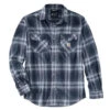 'Carhartt' Men's Rugged Flex Midweight Flannel Snap Front - Bluestone -Carhartt 105436 470 MF22 e 1 1024x1024@2x