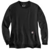 'Carhartt' Women's Force® Lightweight Sweatshirt - Black -Carhartt 105468 BLK WF22 e 1024x1024@2x