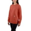'Carhartt' Women's Force® Lightweight Sweatshirt - Desert Orange Heather -Carhartt 105468 Q38 WF22 b 1024x1024@2x