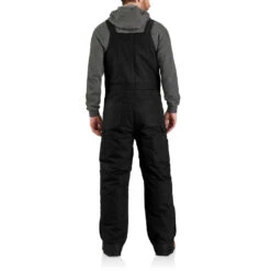 'Carhartt' Men's Loose Fit Firm Duck Insulated Biberall-Level 4 Extreme Warmth Rating - Black 5 'Carhartt' Men's Loose Fit Firm Duck Insulated Biberall-Level 4 Extreme Warmth Rating - Black -Carhartt 105470 BLK AVB MF22 b 1024x1024@2x