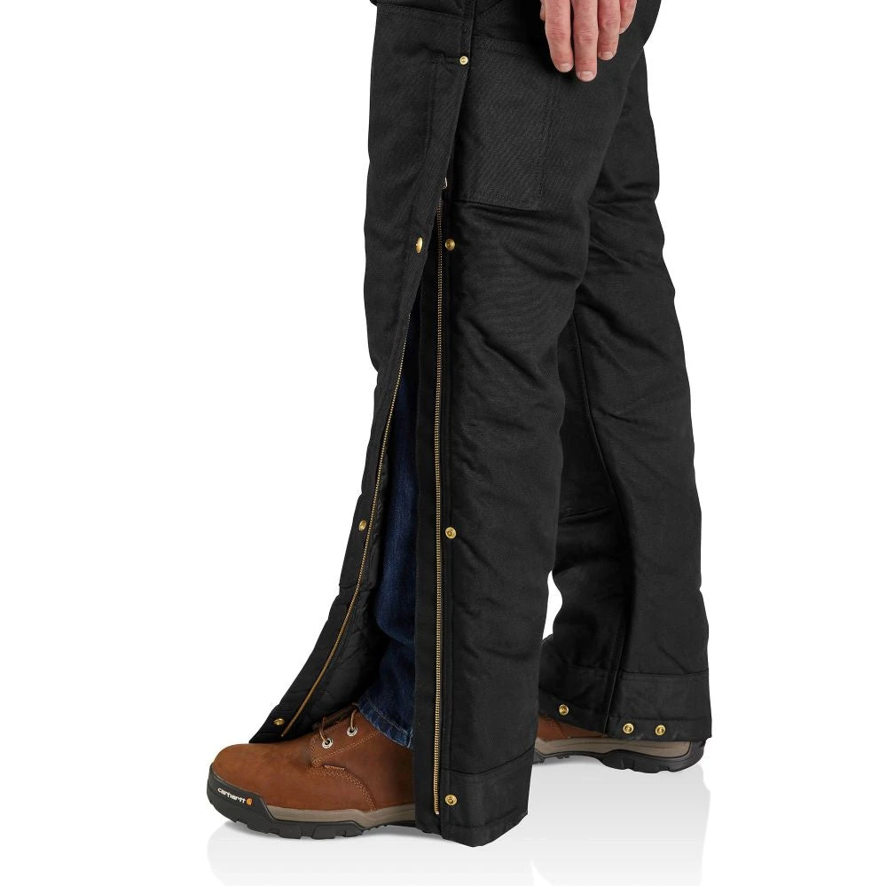 'Carhartt' Men's Loose Fit Firm Duck Insulated Biberall-Level 4 Extreme Warmth Rating - Black 'Carhartt' Men's Loose Fit Firm Duck Insulated Biberall-Level 4 Extreme Warmth Rating - Black -Carhartt