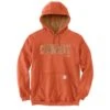 'Carhartt' Men's Midweight Felt Logo Hoodie - Desert Orange Heather -Carhartt 105494 Q38 MF22 e 1024x1024@2x