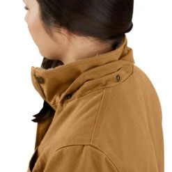 'Carhartt' Women's Washed Duck Coat - Carhartt Brown -Carhartt 105512 BRN FI01 WF22 b 1024x1024@2x