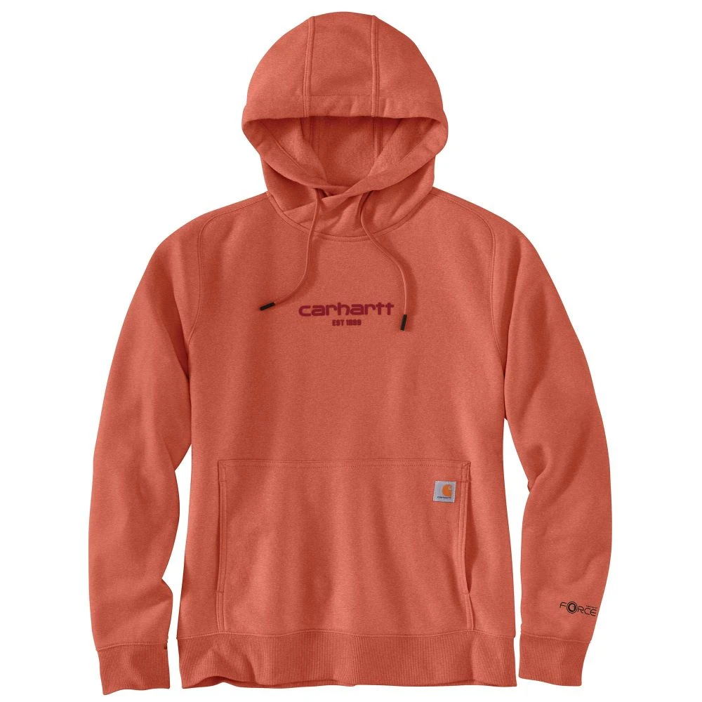 'Carhartt' Women's Force® Lightweight Graphic Hoodie - Desert Orange Heather 'Carhartt' Women's Force® Lightweight Graphic Hoodie - Desert Orange Heather -Carhartt