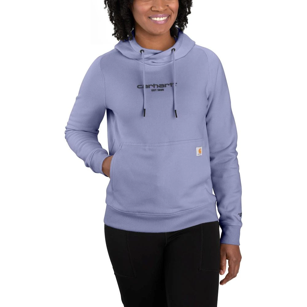 'Carhartt' Women's Force® Lightweight Graphic Hoodie - Soft Lavender Heather 'Carhartt' Women's Force® Lightweight Graphic Hoodie - Soft Lavender Heather -Carhartt
