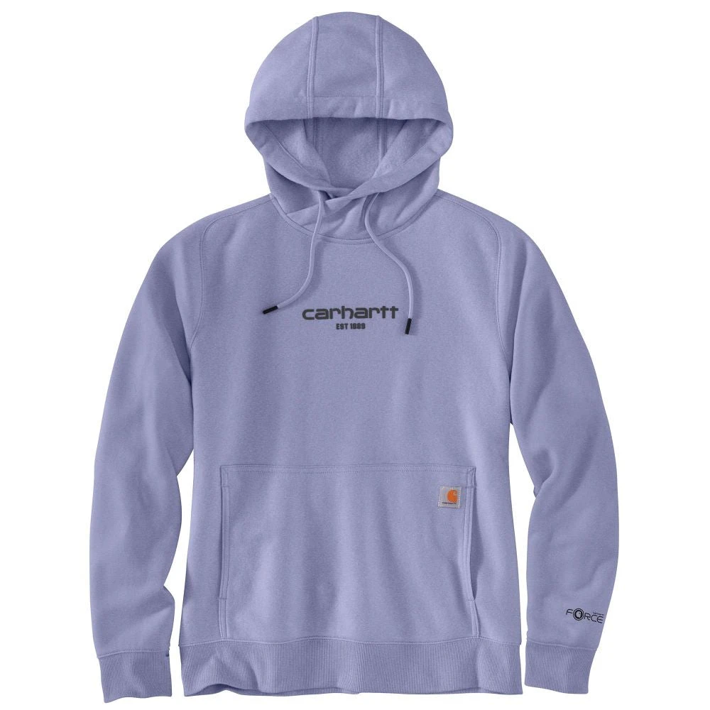 'Carhartt' Women's Force® Lightweight Graphic Hoodie - Soft Lavender Heather 'Carhartt' Women's Force® Lightweight Graphic Hoodie - Soft Lavender Heather -Carhartt