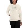 'Carhartt' Women's Force® Lightweight Graphic Hoodie - Malt -Carhartt 105573 W03 WF22 b 1024x1024@2x