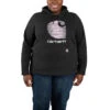 'Carhartt' Women's Rain Defender® Midweight Graphic Hoodie - Black -Carhartt 105636 BLK WF22P b 1 1024x1024@2x