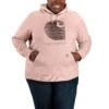 'Carhartt' Women's Rain Defender® Midweight Graphic Hoodie - Ash Rose 2 'Carhartt' Women's Rain Defender® Midweight Graphic Hoodie - Ash Rose -Carhartt 105636 P15 WF22P b 1 1024x1024@2x