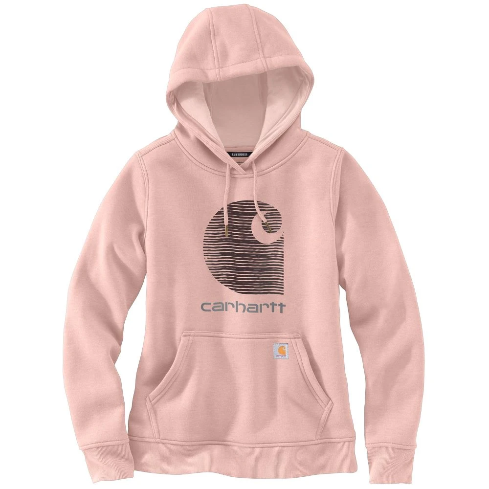 'Carhartt' Women's Rain Defender® Midweight Graphic Hoodie - Ash Rose 'Carhartt' Women's Rain Defender® Midweight Graphic Hoodie - Ash Rose -Carhartt