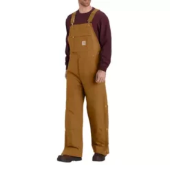 Carhartt Loose Fit Firm Duck Insulated Bib