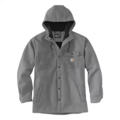 Carhartt Men's Rain Defender Relaxed Fit Heavyweight Hooded Shirt Jac
