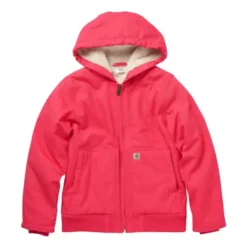 Girls' Carhartt Canvas Insulated Hooded Active Jacket