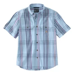 Men's Carhartt Loose Fit Midweight Short-Sleeve Plaid Shirt