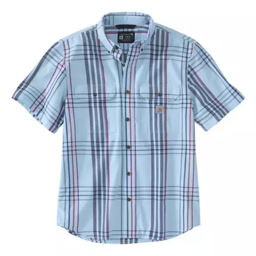 Men's Carhartt Loose Fit Midweight Short-Sleeve Plaid Shirt Men's Carhartt Loose Fit Midweight Short-Sleeve Plaid Shirt -Carhartt 19583606837