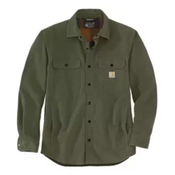 Men's Carhartt Rugged Flex Relaxed Fit Canvas Fleece-Lined Snap-Front Shirt 3 Men's Carhartt Rugged Flex Relaxed Fit Canvas Fleece-Lined Snap-Front Shirt -Carhartt 19583622258 1
