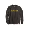 Men's Carhartt Loose Fit Heavyweight Logo Graphic Long-Sleeve Shirt -Carhartt 19583622313