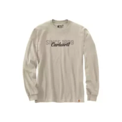 Men's Carhartt Relaxed Fit Heavyweight Long Sleeve Script Graphic T-Shirt