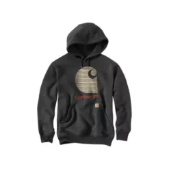 Men's Carhartt Rain Defender Loose Fit Midweight C Logo Graphic Hoodie