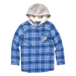 Boys' Carhartt Flannel Hooded Shirt