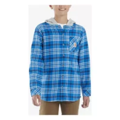 Boys' Carhartt Flannel Hooded Shirt -Carhartt 19621920378 2