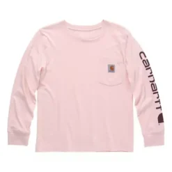 Girls' Carhartt Long-Sleeve Graphic Pocket T-Shirt