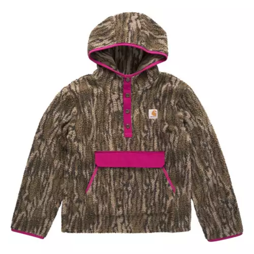 Girls' Carhartt Fleece 1/4 Snap Hoodie Girls' Carhartt Fleece 1/4 Snap Hoodie -Carhartt 19621928735