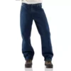 Men's Carhartt Flame-Resistant Signature Denim Dungaree Pants